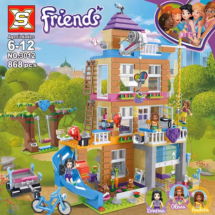 ساختنی لگو خانه دوستی مدل Friend کد 3012