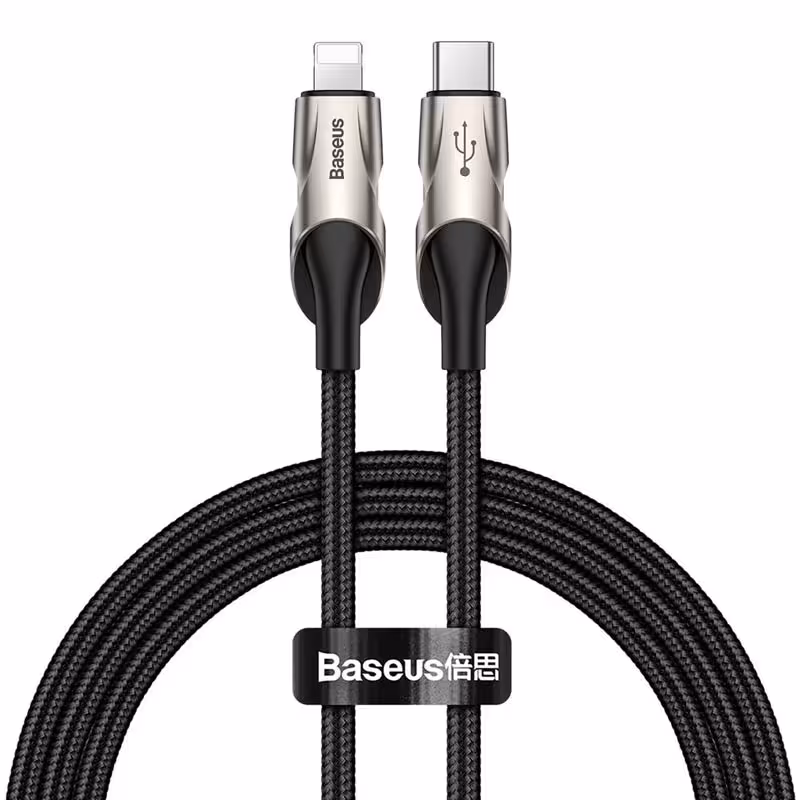 کابل تبدیل فست شارژ Baseus CATLYY-01 Type-C to Lightning 2.4A PD 18W 1m