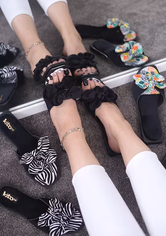 کفش صندل زنانه دو پاپیون