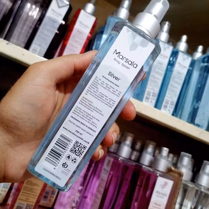 بادی اسپلش مارسالا مدل Silver  حجم 250 میل