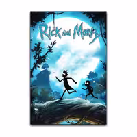 تابلو شاسی گوفی مدل انیمیشن ریک و مورتی طرح Rick and Morty Horror کد DWA52 | دنیای قاب