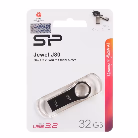 فلش مموری سیلیکون پاور مدل جویل J80 USB3.2 ظرفیت 32 گیگابایت