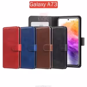 کیف محافظ چرم Flip Leather Cover | Samsung Galaxy A73