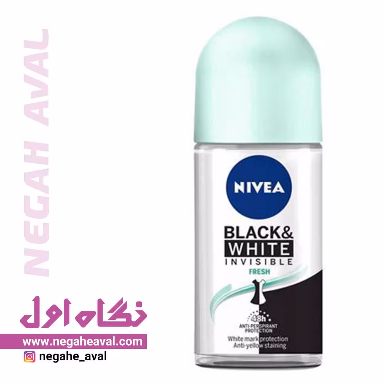 رول ضدتعریق زنانه Black & White Fresh نیوآ