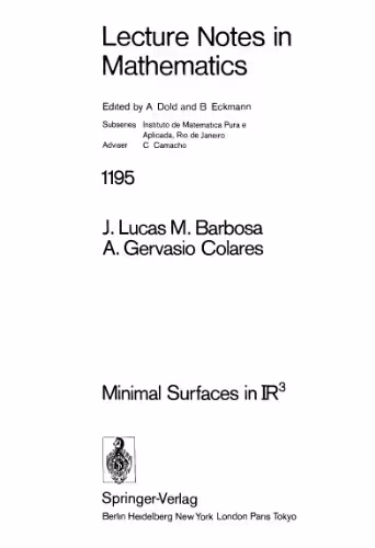 خرید و دانلود نسخه کامل کتاب Minimal Surfaces in R3