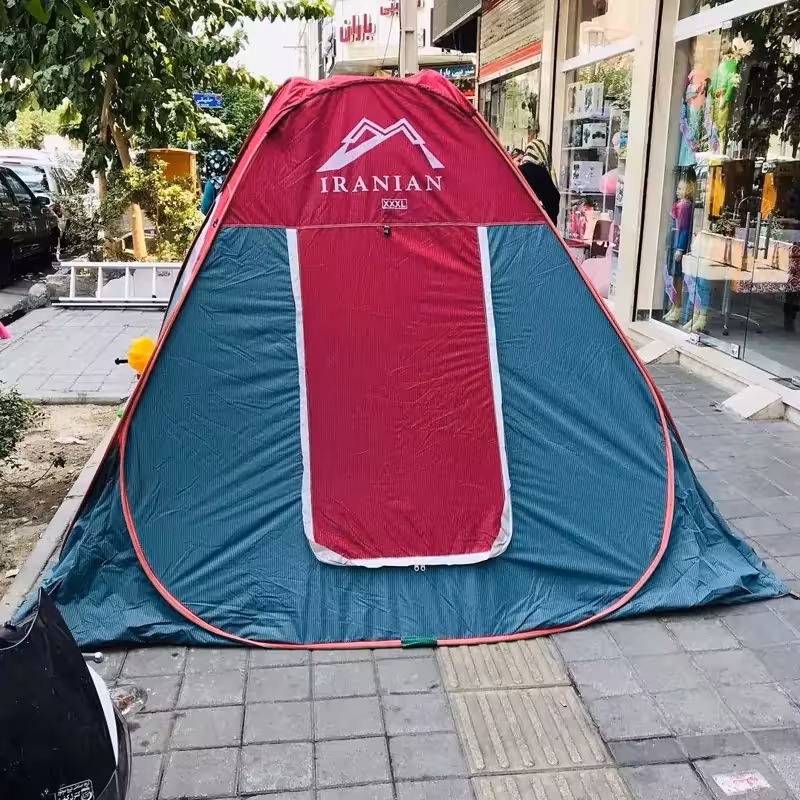 چادر مسافرتی8 نفره فنری مدل برنو سفارشی  کیفیت بالا دوخت زیبا و رنگبندی کد C46