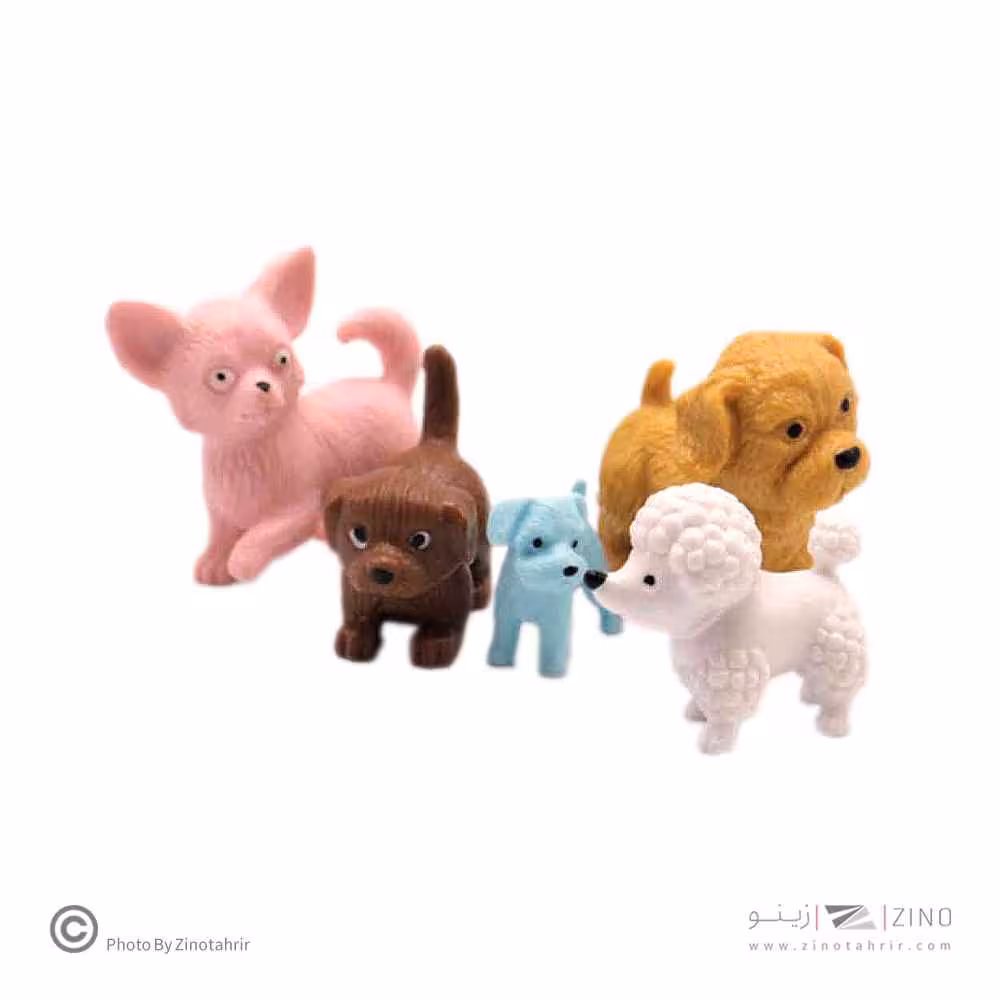 pvc 6 pcs dog تیریتی تویز کد96002