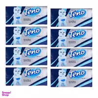 دستمال کاغذی250 برگ تنو کد087 مجموعه 8 عددی