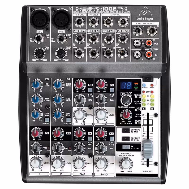 میکسر بهرینگر XENYX 1002FXBehringer Xenyx 1002FX Analog Mixer