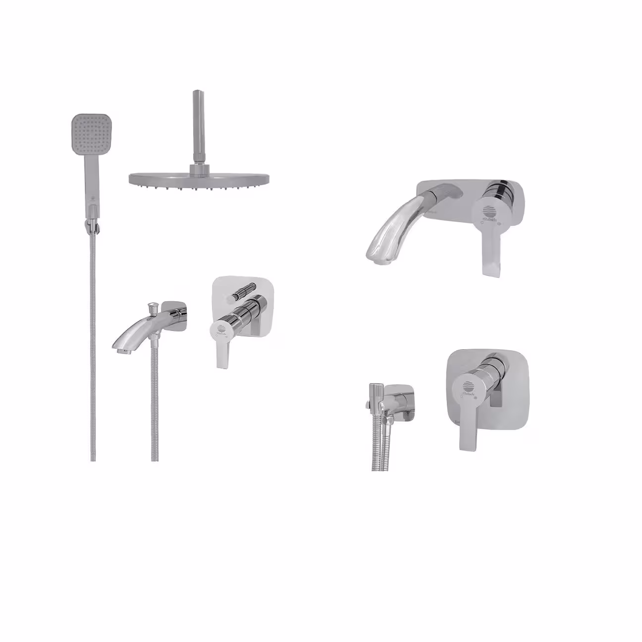 ست شیرآلات توکار شیبه مدل آریا (تیپ A)