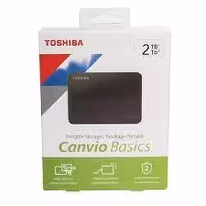 هارد اکسترنال توشیبا مدل بیسیک ظرفیت 2 ترابایت با یکسال گارانتی Toshiba Basic External 2TB
