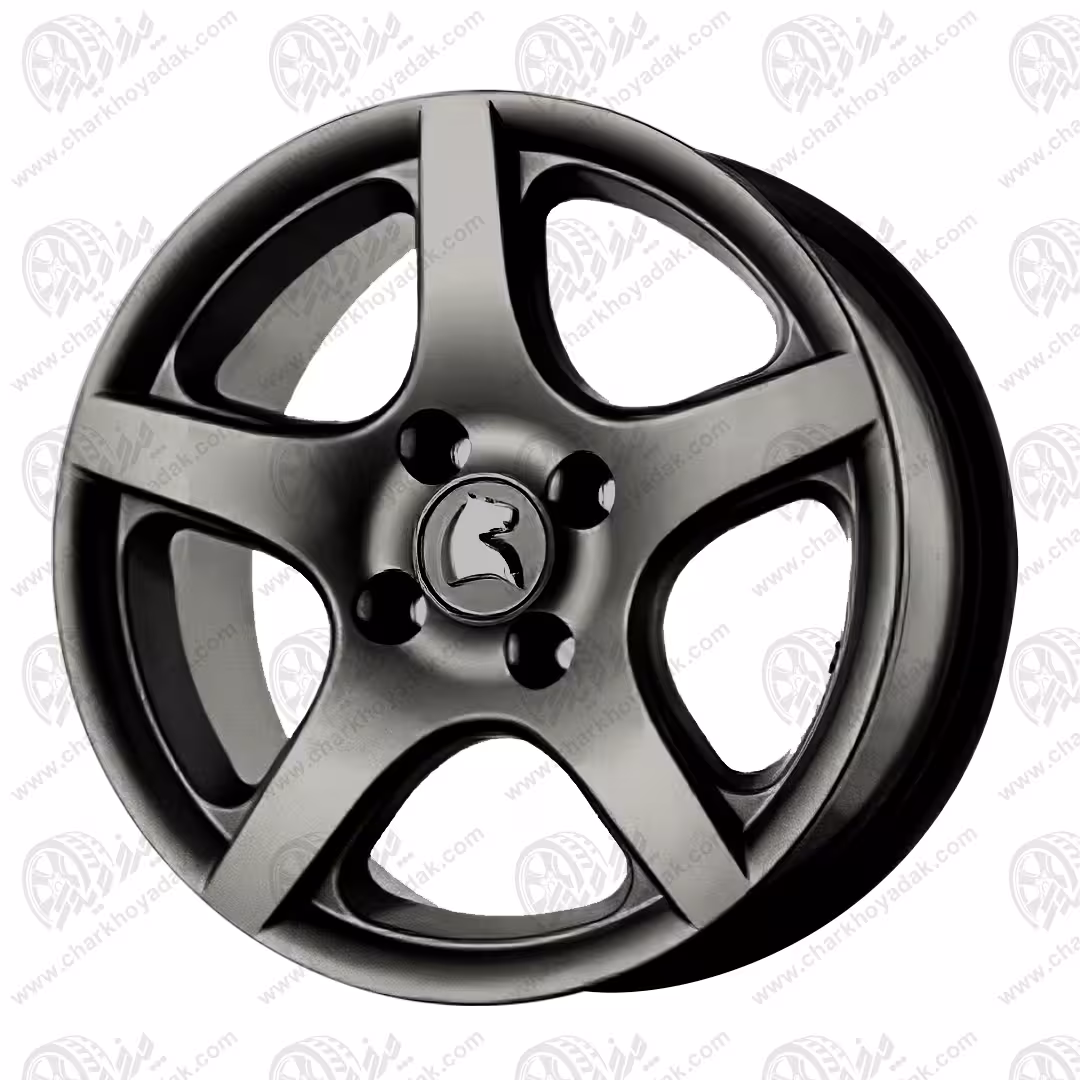 رینگ اسپرت سایز 15 5 پر کد 004 دودی اروند ( پژو پارس،پژو405،سمند،دنا )