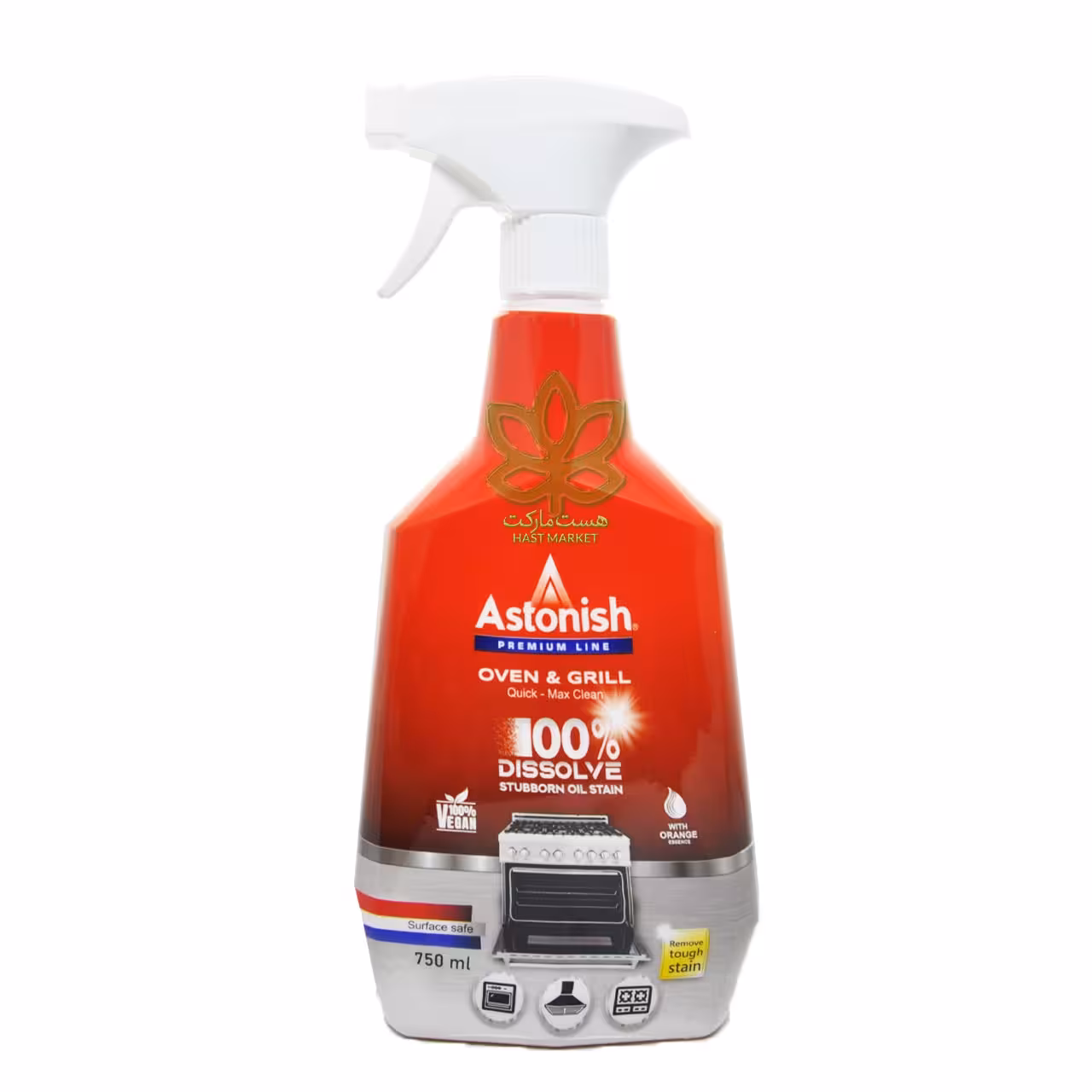 اسپری پاک کننده و چربی زدا اجاق گاز و فر 750 میل استونیش - astonish