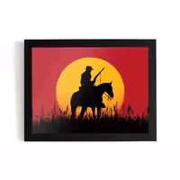 تابلو قاب رد دد ریدمپشن Red dead redemption