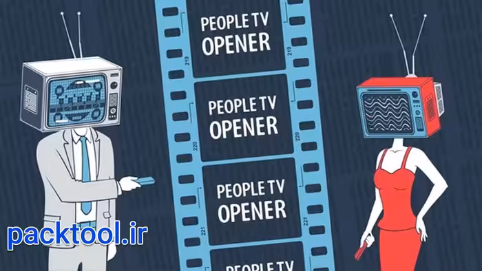 دانلود پروژه آماده افتر افکت وله تلویزیون قدیمی People TV Opener - پک تول