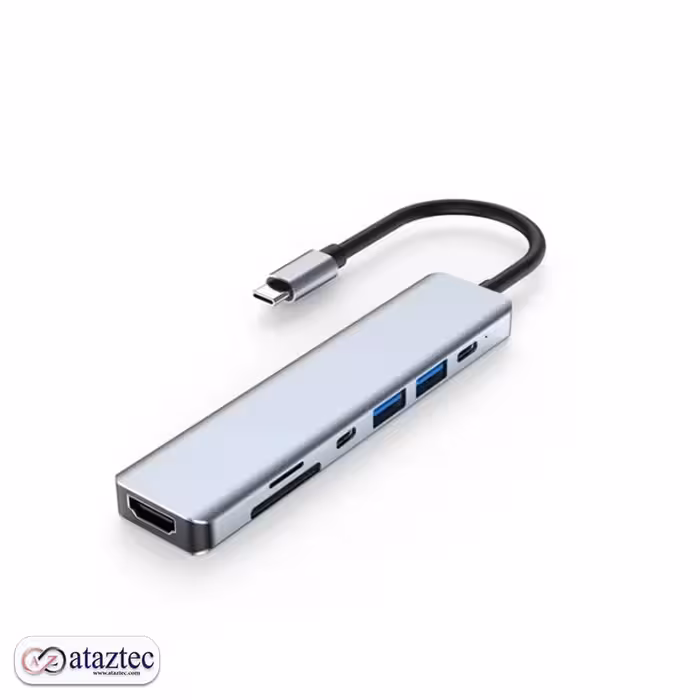 هاب 7 پورت مدل YG-2121 | با سرعت انتقال تا 5 گیگابیت بر ثانیه