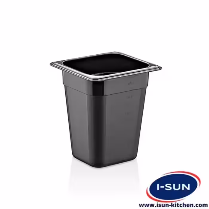 بن ماری 1/6 عمق 20 پلی کربنات مشکی - فروشگاه آیسان