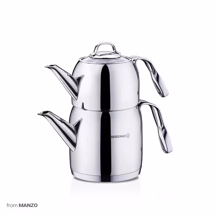 کتری و قوری استیل کرکماز مدل Steama A191