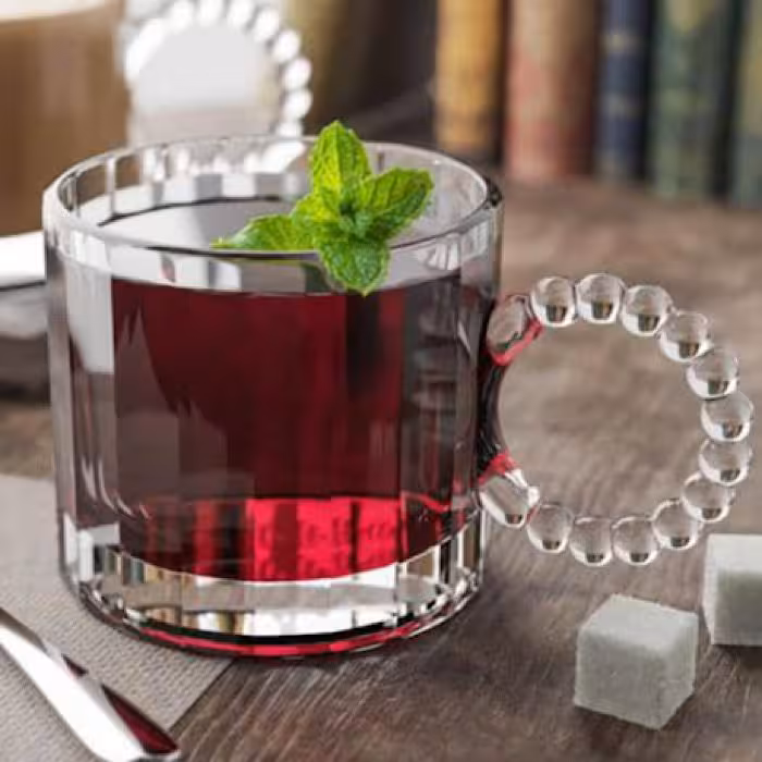 ماگ دسته حلقه ای خط دار