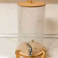 کلمن استوانه شیشه ترک عیار