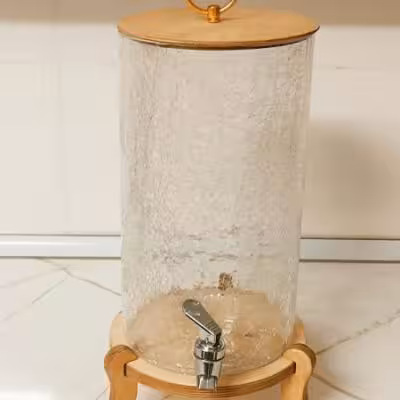 کلمن استوانه شیشه ترک عیار