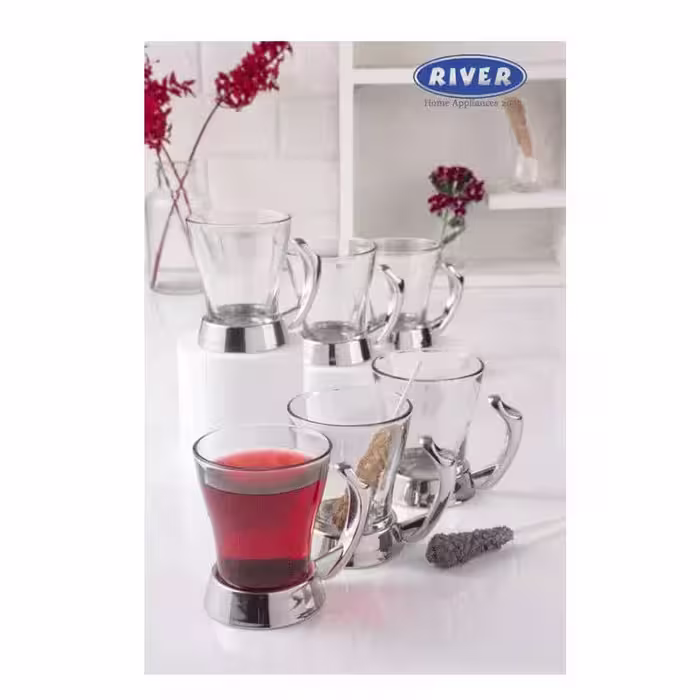 لیوان پافیلی نقره ای ریور کد WD 004