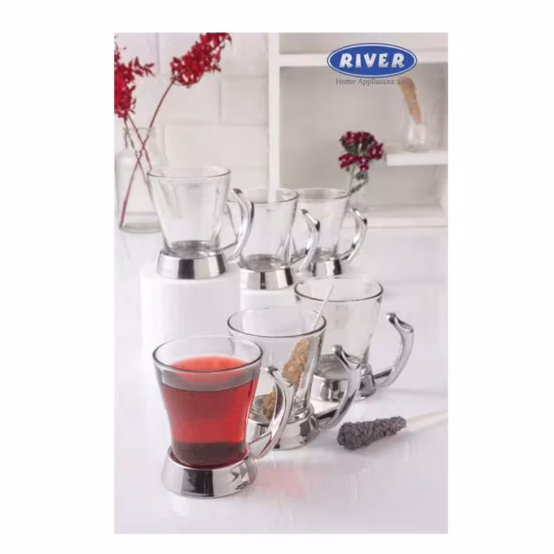 لیوان پافیلی نقره ای ریور کد WD 004