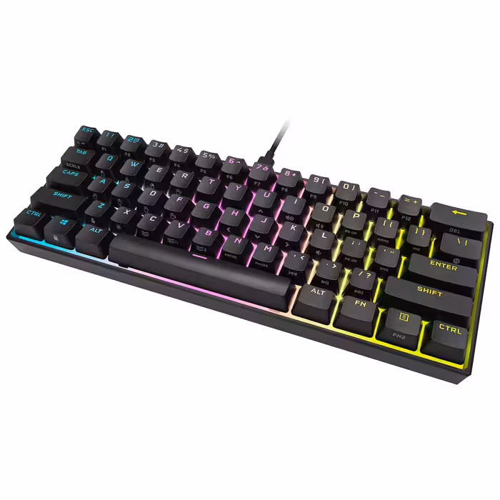 کیبورد گیمینگ کورسیر مدل Corsair K65 RGB MINI MX Red   گارانتی اصلی