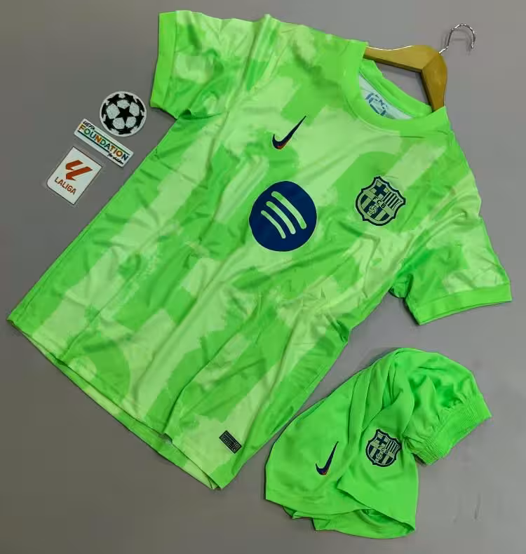 کیت سوم بارسلونا 2025 هواداری ورژن رسمی