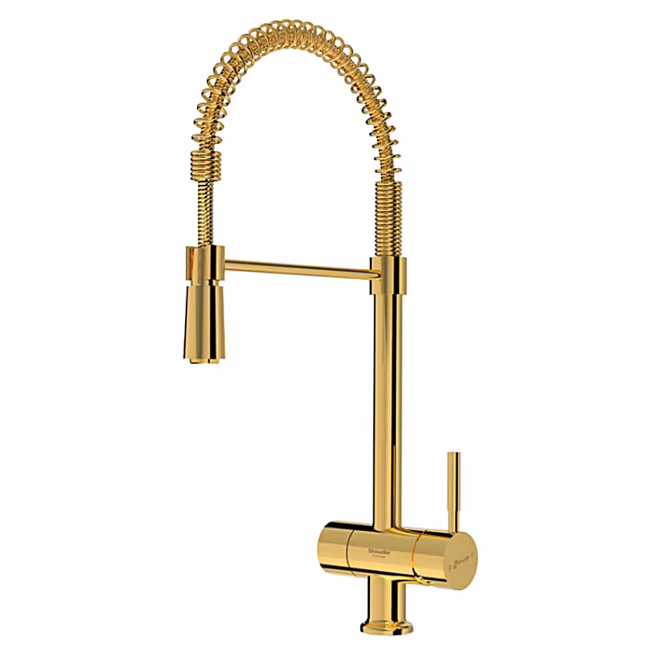 شیر آشپزخانه فنری دو منظوره شودر مدل آلستر طلا