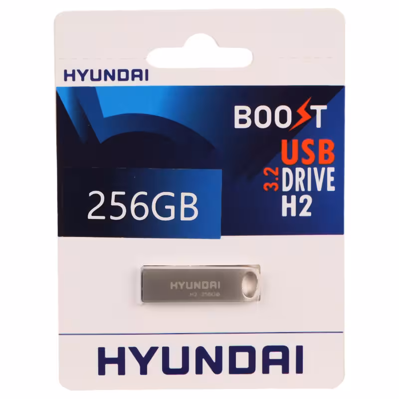 فلش مموری USB 3.2 هیوندای مدل Boost H2 با ظرفیت 256 گیگابایت