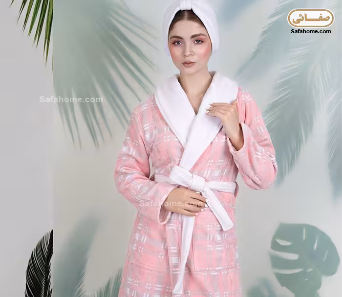 حوله تن پوش طرح ماکان صورتی پودایران