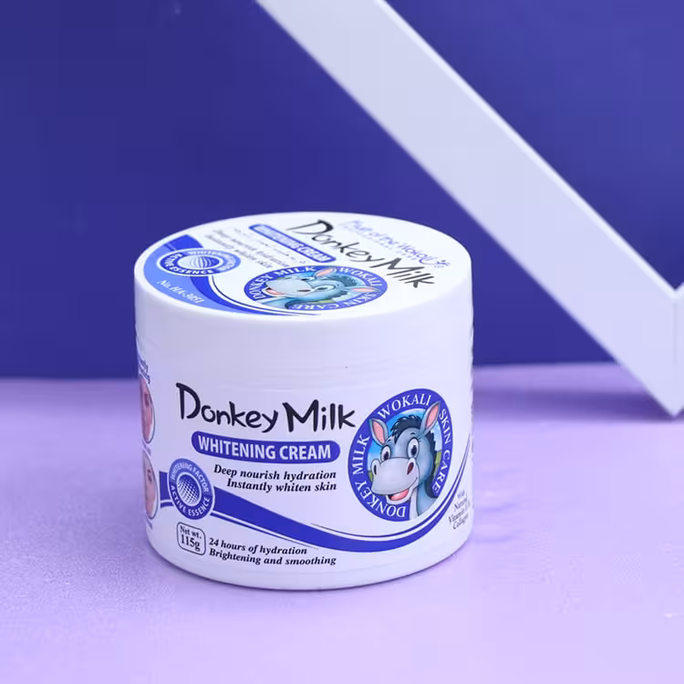 کرم روشن کننده وکالی شیر الاغ آبی Donkey Milk WOKALI حجم 115 گرم 91342