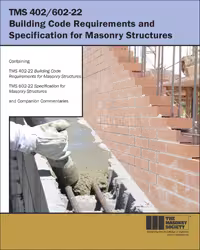 󾕇 دانلود کتاب TMS 402/602-22 Building Code Requirements and Specifications for Masonry structures - دانلود کتاب های دانشگاهی