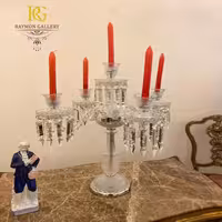 شمع دانی باکارات اصل با آویز های وارداتی