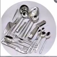 سرویس قاشق و چنگال 30 نفره 156 پارچه ناخنی یونیک ضمانتی درجه یک