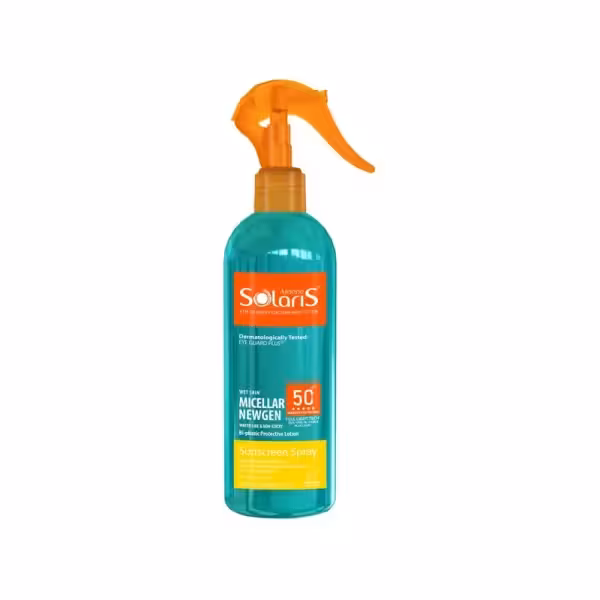 اسپری لوسیون دو فازی ضد آفتاب spf50 آردن سولاریس فاقد چربی حجم 250 میلی لیتر