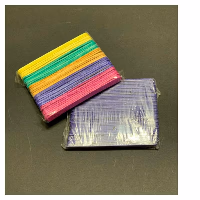 چوب بستنی رنگی