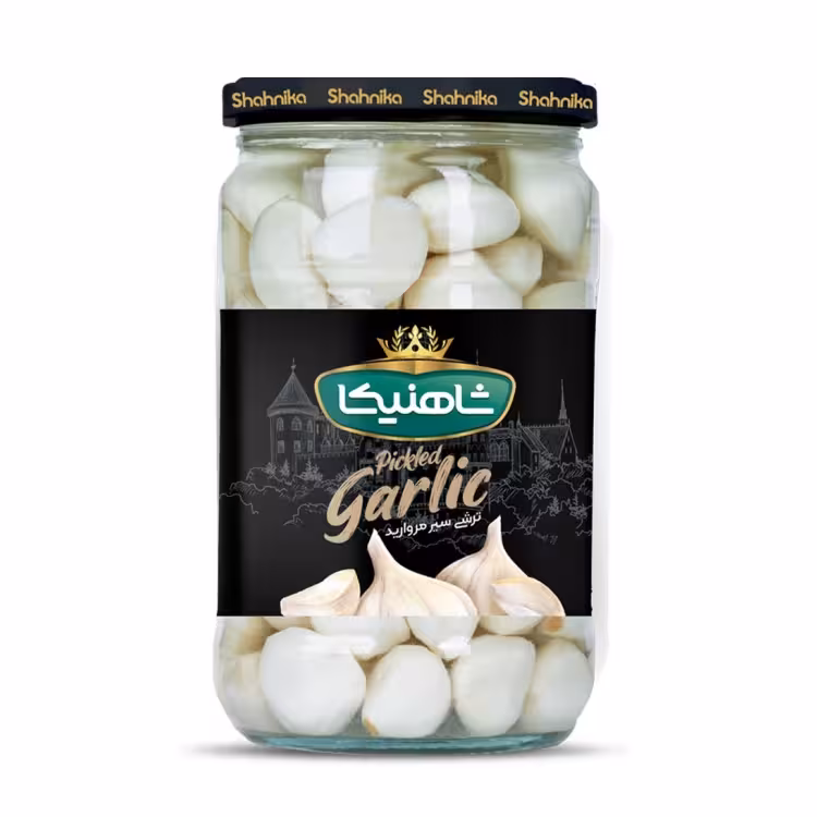 ترشی سیر مروارید 670g شاهنیکا