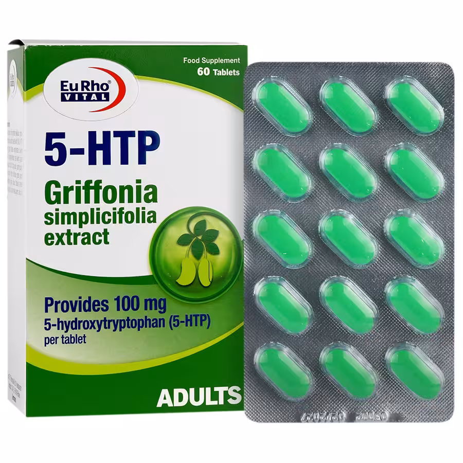 کپسول 5- اچ تی پی 100 میلی گرم یورویتال 30 عدد EURHO VITAL 5-HTP 100 mg 30 Capsules