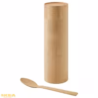 قوطی قهوه/چای بامبو با قاشق مدل RÖDMULLE | برند ایکیا | ارسال 15 الی 20 روز کاری