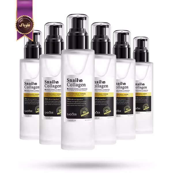 6 عدد تونر ضد چروک سادور SADOER مدل حلزون و کلاژن Snail Collagen حجم 115 میلی لیتر (اورجینال)