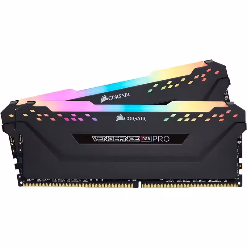رم دسکتاپ DDR4 دوکاناله 3200 مگاهرتز CL16 کورسیر مدل VENGEANCE RGB PRO ظرفیت 64 گیگابایت