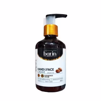 کرم نرم کننده دست و صورت بارین barin مدل Argan oil حجم 200 میل
