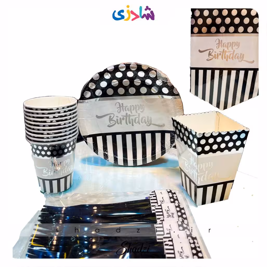 اقلام تم تولد سفید مشکی نقره کوب از