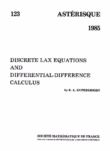 خرید و دانلود نسخه کامل کتاب Discrete Lax equations and differential-difference calculus