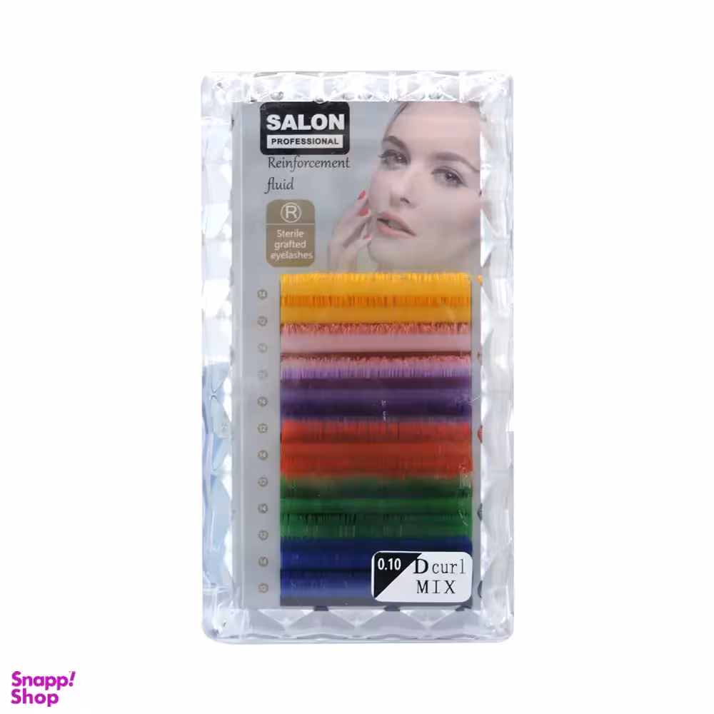 مژه والیوم دائمی رنگی سالن کد 689