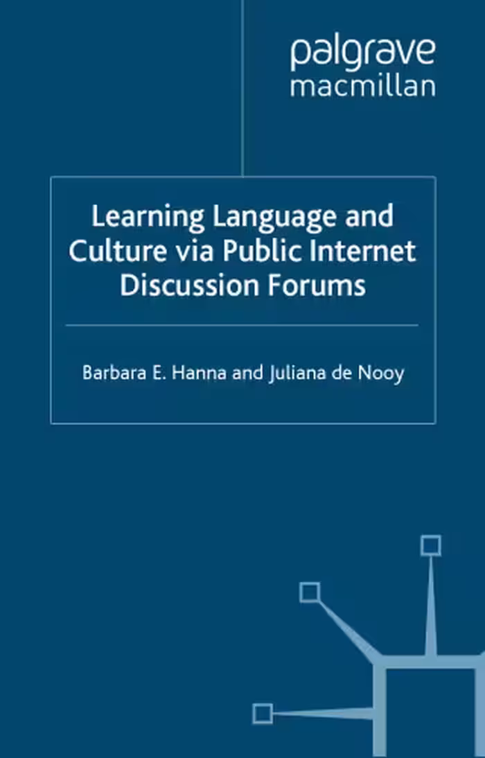 خرید و دانلود نسخه کامل کتاب Learning Language and Culture Via Public Internet Discussion Forums