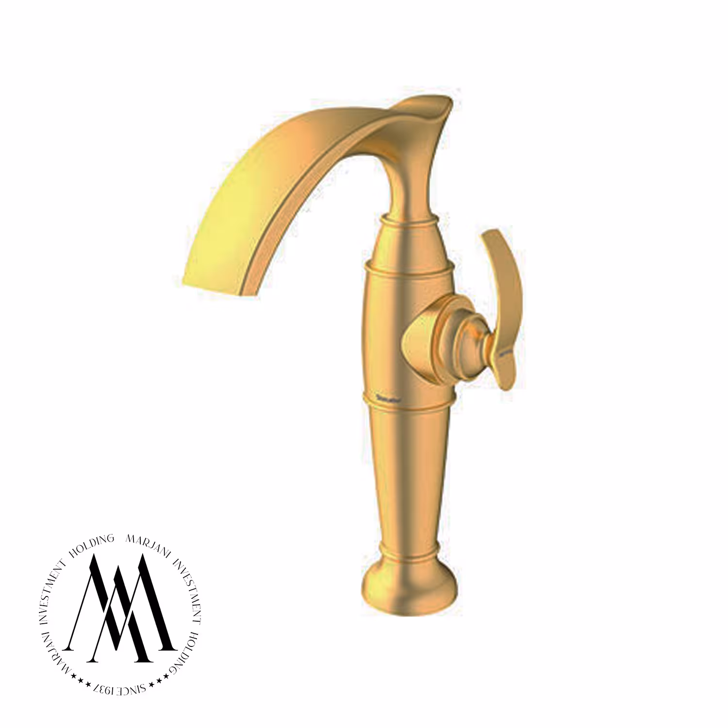 شیر روشویی شودر مدل گلوریس پایه بلند (طلامات)