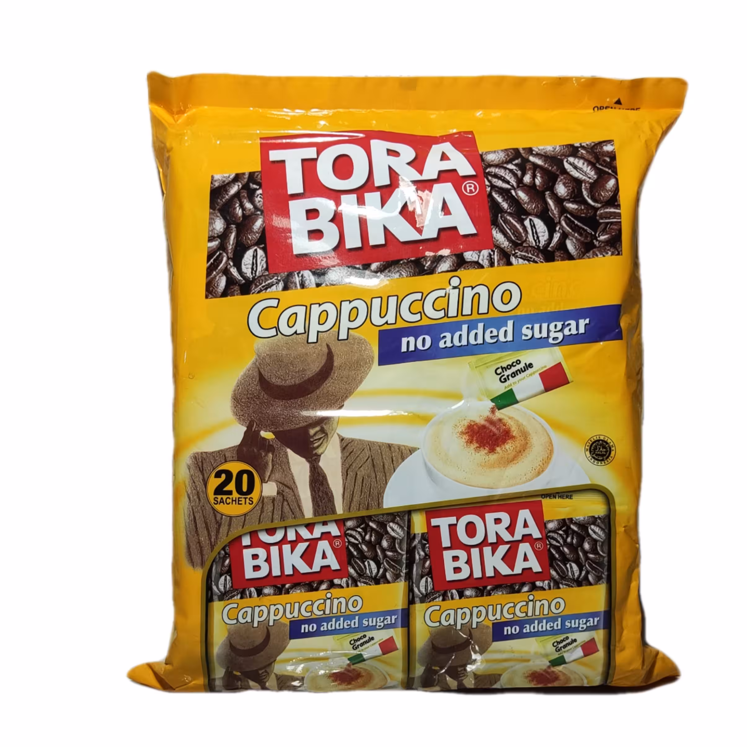 کاپوچینو رژیمی ترابیکا اصل اندونزی هر بسته حاوی 20 ساشه 125 گرمی